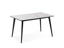 Load image into Gallery viewer, Shiloh Rectangular Dining Table 130 x 80cm - Grey + Black