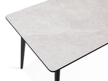 Load image into Gallery viewer, Shiloh Rectangular Dining Table 130 x 80cm - Grey + Black