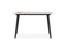 Load image into Gallery viewer, Glenn Rectangular Ceramic Top Dining Table 120 x 80cm - White + Black