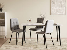 Load image into Gallery viewer, Glenn Rectangular Ceramic Dining Table 150 x 90cm - White + Black