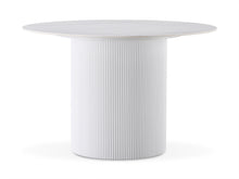 Load image into Gallery viewer, Pearl Round Ceramic Dining Table 120 x 76cm - White