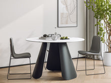 Load image into Gallery viewer, Clyde Round Modern Ceramic Dining Table 120cm x 75cm