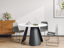 Load image into Gallery viewer, Clyde Round Modern Ceramic Dining Table 120cm x 75cm