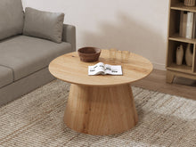 Load image into Gallery viewer, Jordan Round Coffee Table 80cm - Oak