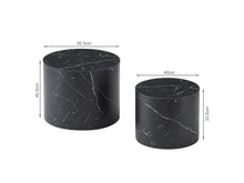 Load image into Gallery viewer, Leslie Round Side Table - Set of 2 - Black