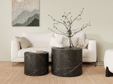Load image into Gallery viewer, Leslie Round Side Table - Set of 2 - Black