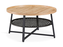 Load image into Gallery viewer, Edgar Coffee Table 80cm - Oak + Black