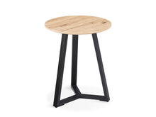 Load image into Gallery viewer, Wilma Round Coffee Table 45cm - Oak + Black