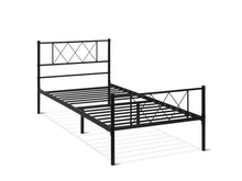 Load image into Gallery viewer, Picton Single Metal Bed Frame - Black