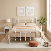 Load image into Gallery viewer, Gingera Double Metal Bed Frame - White