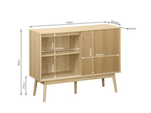 Load image into Gallery viewer, Shawnee Sideboard Buffet Table - Oak