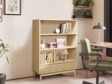 Load image into Gallery viewer, Shawnee 3 Tier Bookshelf with Drawer - Oak