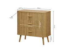 Load image into Gallery viewer, Atlantic 3 Drawers Tallboy - Natural