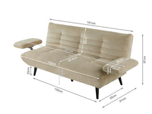 Load image into Gallery viewer, Fowey 3 Seater Sofa Bed - Taupe