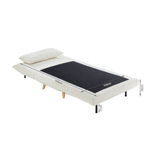 Load image into Gallery viewer, Hastings 1 Seater Fold-Out Sofa Bed - Beige
