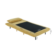 Load image into Gallery viewer, Hastings 1 Seater Fold-Out Sofa Bed - Yellow