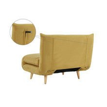 Load image into Gallery viewer, Hastings 1 Seater Fold-Out Sofa Bed - Yellow