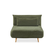 Load image into Gallery viewer, Hastings 1 Seater Fold-Out Sofa Bed - Green