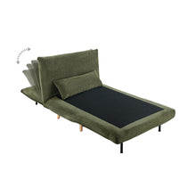 Load image into Gallery viewer, Hastings 1 Seater Fold-Out Sofa Bed - Green