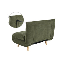Load image into Gallery viewer, Hastings 1 Seater Fold-Out Sofa Bed - Green