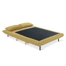 Load image into Gallery viewer, Hastings 2 Seater Fold-Out Sofa Bed - Yellow