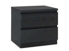 Load image into Gallery viewer, Tongass Wooden Bedside Table - Black