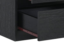 Load image into Gallery viewer, Tongass Wooden Bedside Table - Black
