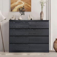 Load image into Gallery viewer, Tongass Wooden 8 Drawers Lowboy - Black