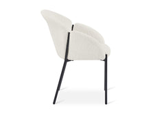 Load image into Gallery viewer, Bellamy Microfiber Velvet Dining ArmChairs - Set of 2 - Milky White