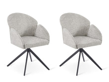 Load image into Gallery viewer, Carmen Swivel Dining Chairs - Set of 2 - Silver Grey