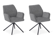 Load image into Gallery viewer, Jett Swivel Dining Chairs - Set of 2 - Grey