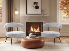 Load image into Gallery viewer, Opal Fabric Lounge Chair - Set of 2 - Greyish White
