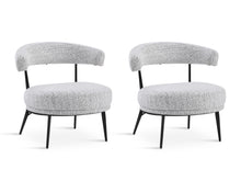 Load image into Gallery viewer, Opal Fabric Lounge Chair - Set of 2 - Greyish White