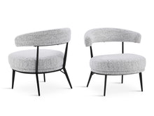 Load image into Gallery viewer, Opal Fabric Lounge Chair - Set of 2 - Greyish White
