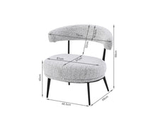 Load image into Gallery viewer, Opal Fabric Lounge Chair - Set of 2 - Greyish White