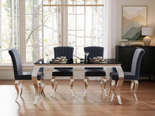 Load image into Gallery viewer, Alba Tempered Glass Dining Table 160 x 90CM - Black