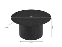 Load image into Gallery viewer, Adley Round Coffee Table 90cm - Black
