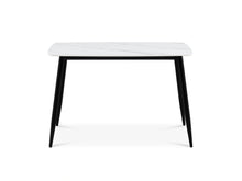 Load image into Gallery viewer, Adley Matt Ceramic Dining Table 120 x 69.5cm - White + Black