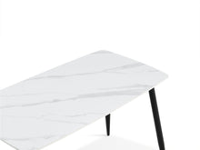 Load image into Gallery viewer, Adley Matt Ceramic Dining Table 120 x 69.5cm - White + Black