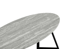 Load image into Gallery viewer, Ursula Oval Coffee Table 120 x 60cm - Grey + Black