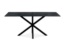 Load image into Gallery viewer, Zander Fused Glass Rectangle Dining Table 180 x 90cm - Black