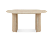 Load image into Gallery viewer, Nile Oval Dining Table 160 x 90cm - Travertine