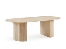 Load image into Gallery viewer, Nile Oval Coffee Table 140 x 70cm - Travertine