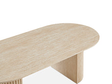Load image into Gallery viewer, Nile Oval Coffee Table 140 x 70cm - Travertine