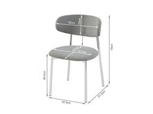 Load image into Gallery viewer, Onyx Fabric Dining Chair - Set of 4 - Grey