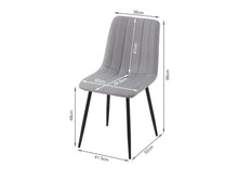Load image into Gallery viewer, Holland Fabric Dining Chair - Set of 4 - Grey