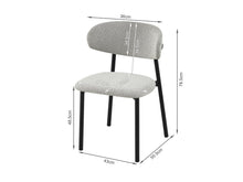 Load image into Gallery viewer, Merrit Fabric Dining Chair - Set of 4 - Light Grey