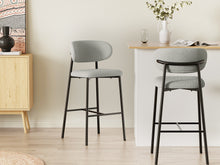 Load image into Gallery viewer, Tate Fabric Bar Stool - Set of 2 - Light Grey
