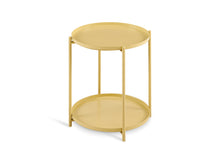 Load image into Gallery viewer, Zen Round Coffee Table with Shelf - Yellow