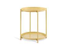 Load image into Gallery viewer, Zen Round Coffee Table with Shelf - Yellow